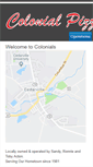 Mobile Screenshot of colonialpizzacedarville.com